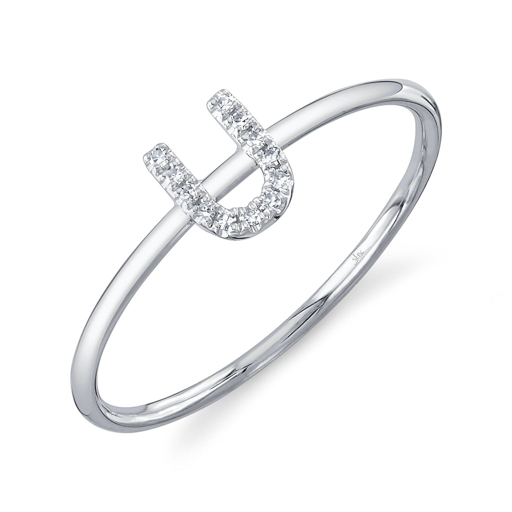 Shy Creation 0.04Ct Diamond Ring - Initial U SC55005347-U