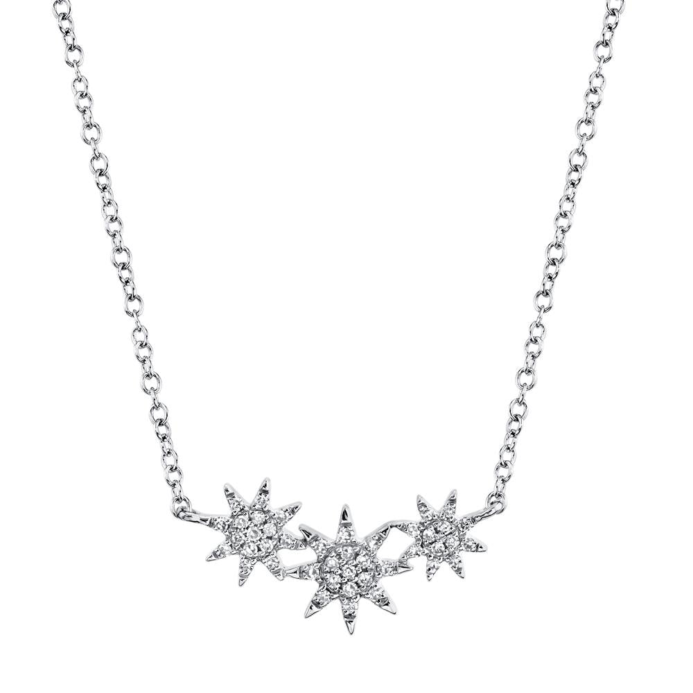 shy-creation-0-09ct-diamond-star-necklace-sc55006109