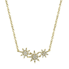 Shy Creation 0.09Ct Diamond Star Necklace SC55006110