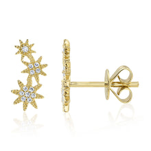 Shy Creation 0.06Ct Diamond Star Stud Earring SC55006158