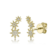 Shy Creation 0.06Ct Diamond Star Stud Earring SC55006158