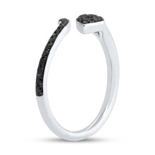 Shy Creation 0.20Ct Black Diamond Snake Ring SC55006194