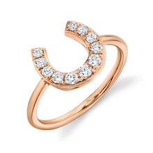 0.36CT DIAMOND HORSESHOE RING