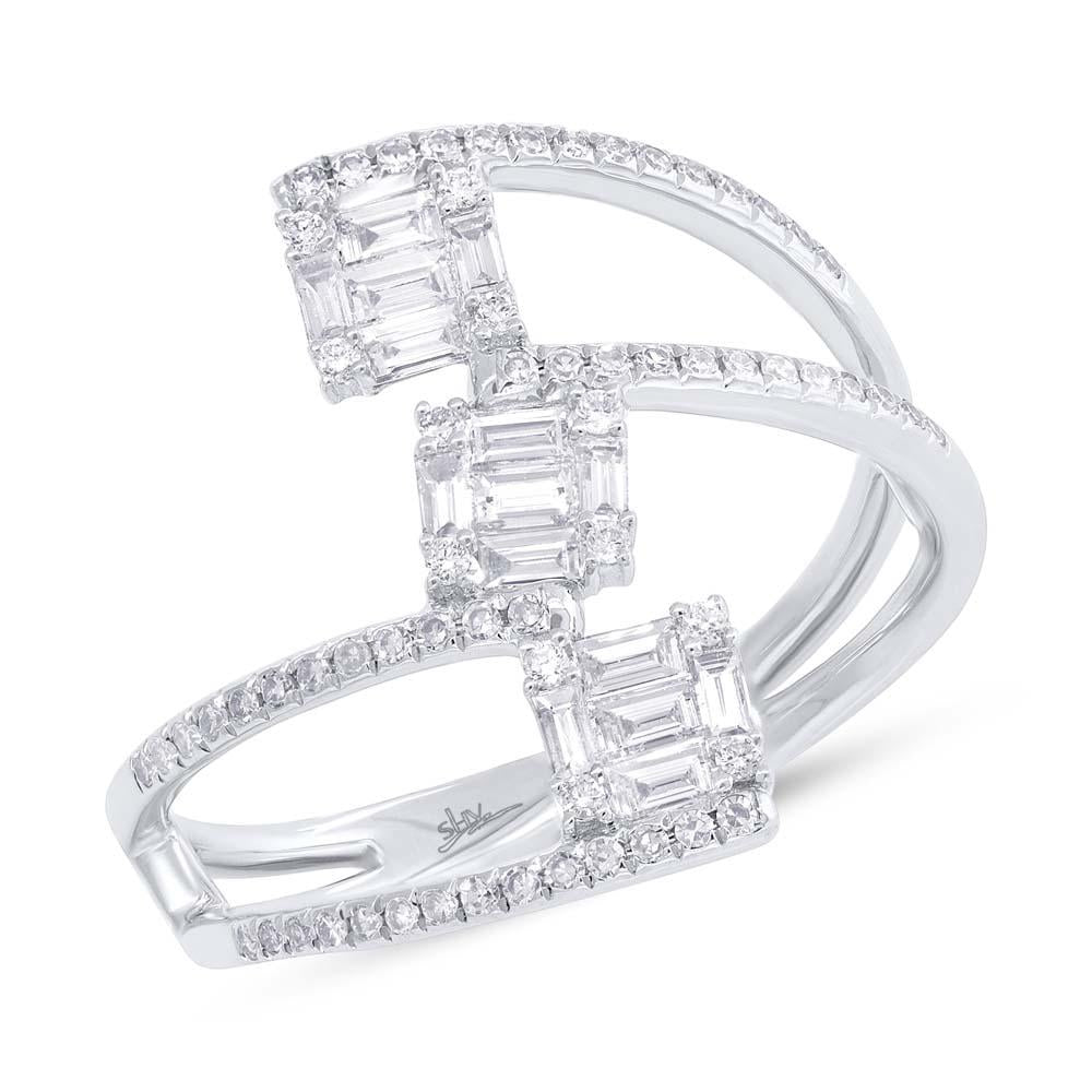 0.55CT DIAMOND BAGUETTE RING