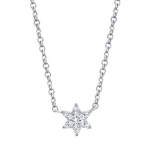 Shy Creation 0.03Ct Diamond Star Of David Necklace SC55006675
