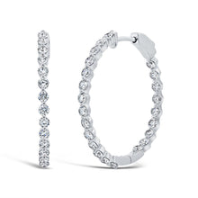 1.43CT DIAMOND HOOP EARRING