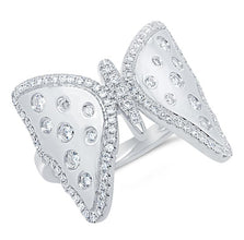 0.55CT DIAMOND BUTTERFLY RING