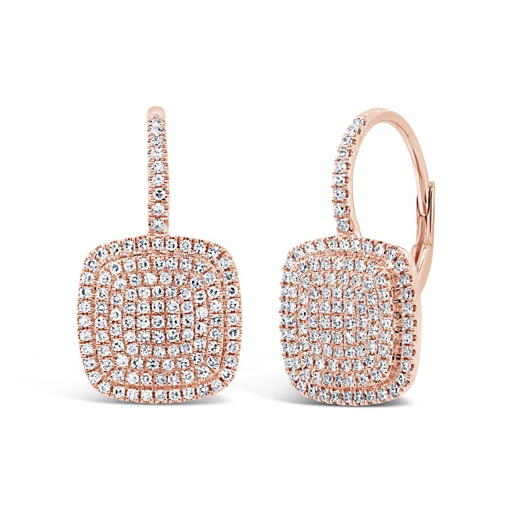 0.43CT DIAMOND PAVE EARRING