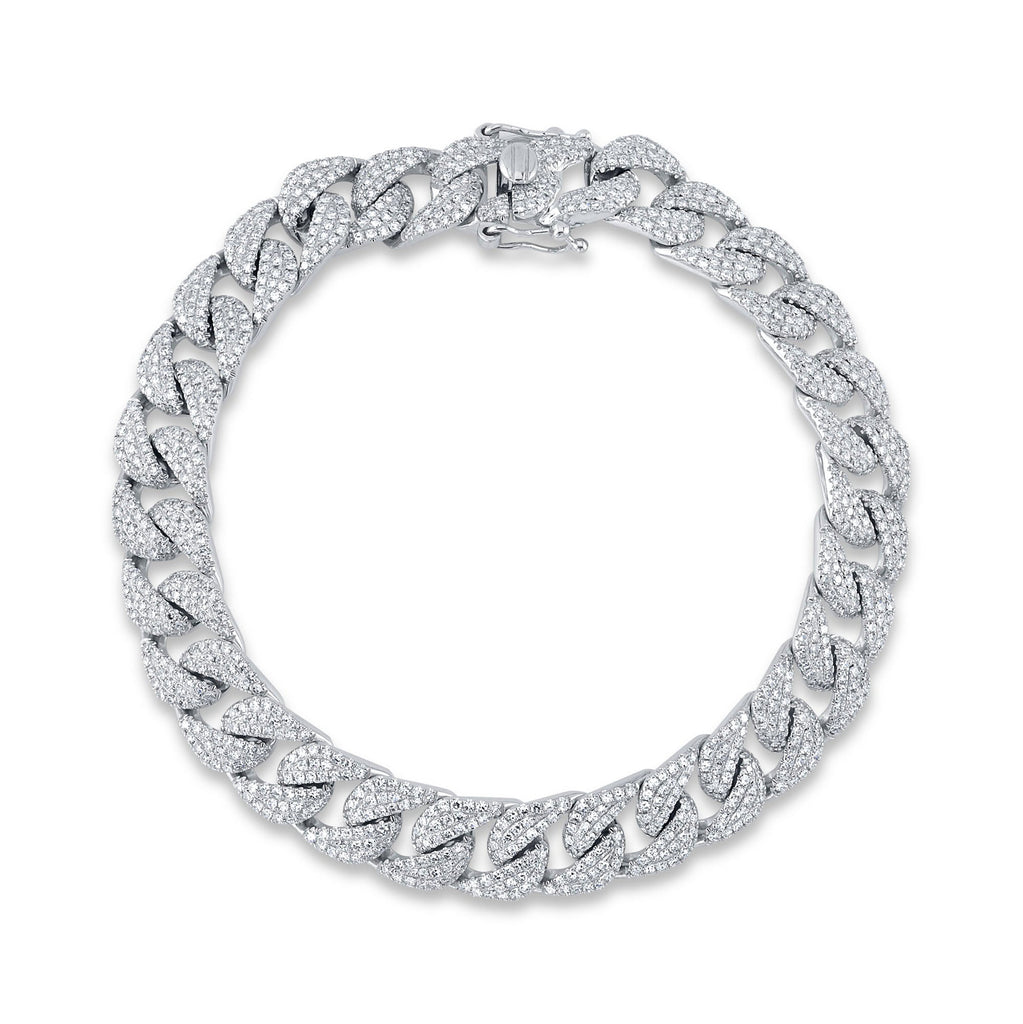 3.19CT DIAMOND PAVE LINK BRACELET