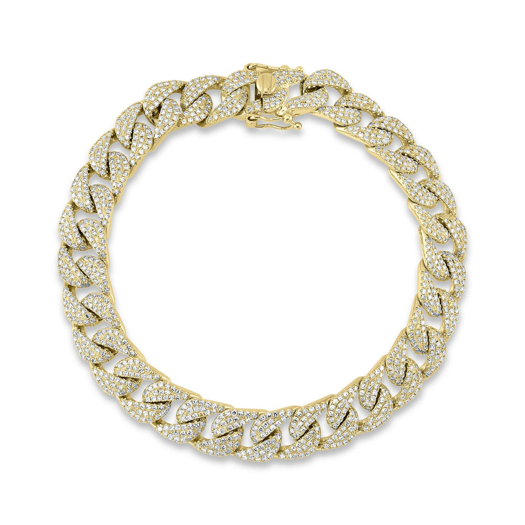 3.19CT DIAMOND PAVE LINK BRACELET