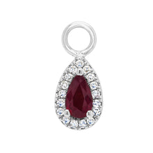 Shy Creation 0.06Ct Diamond & 0.18Ct Ruby Hoop Charm SC55008343