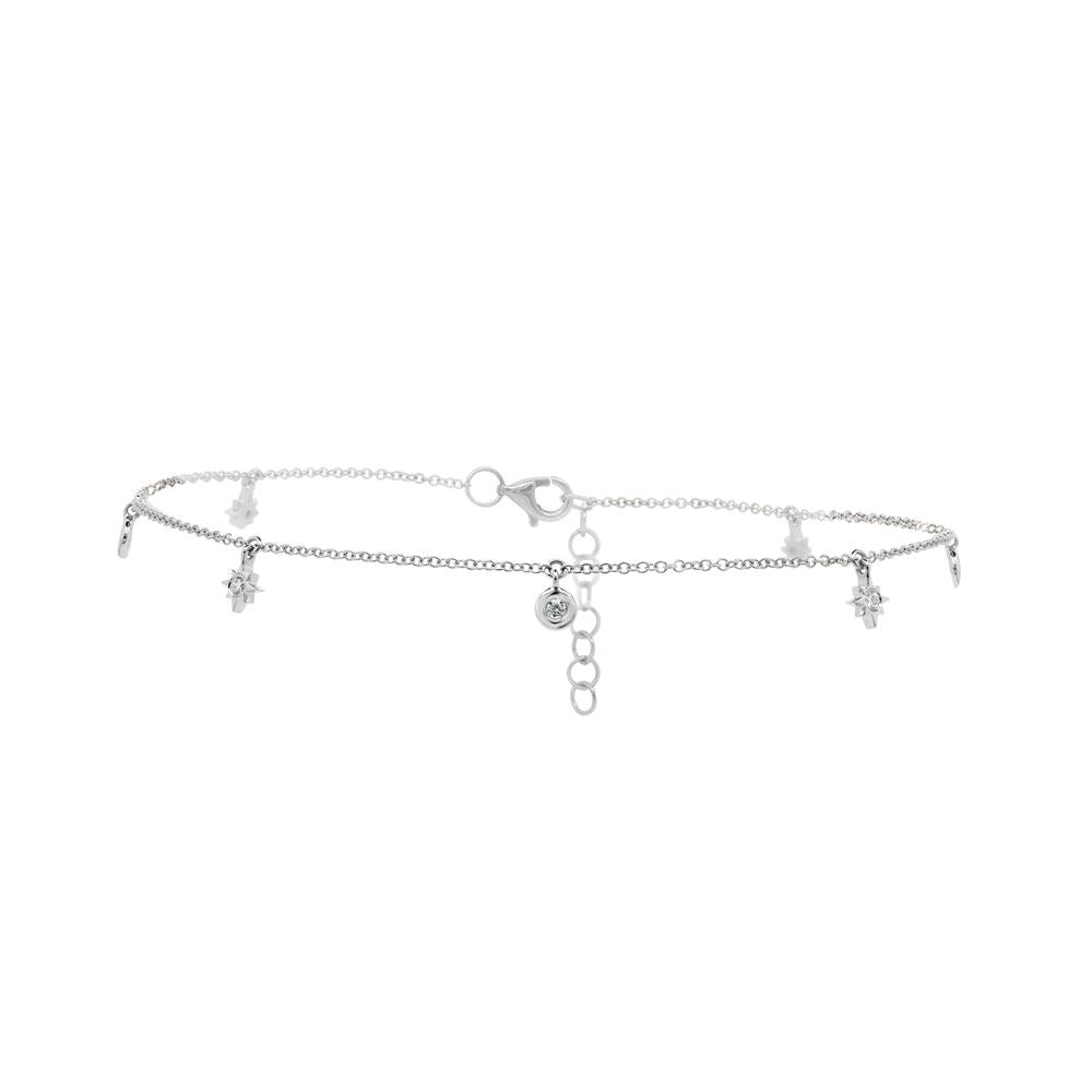 Shy Creation 0.16Ct Diamond Star Anklet SC55008358