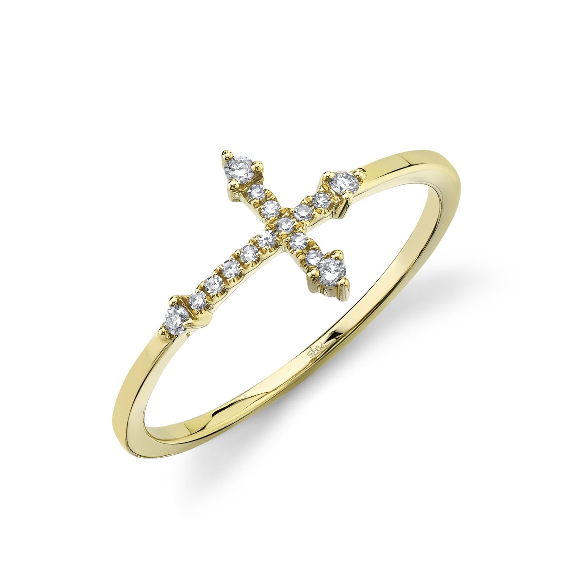 shy-creation-0-09ct-diamond-cross-ring-sc55008655