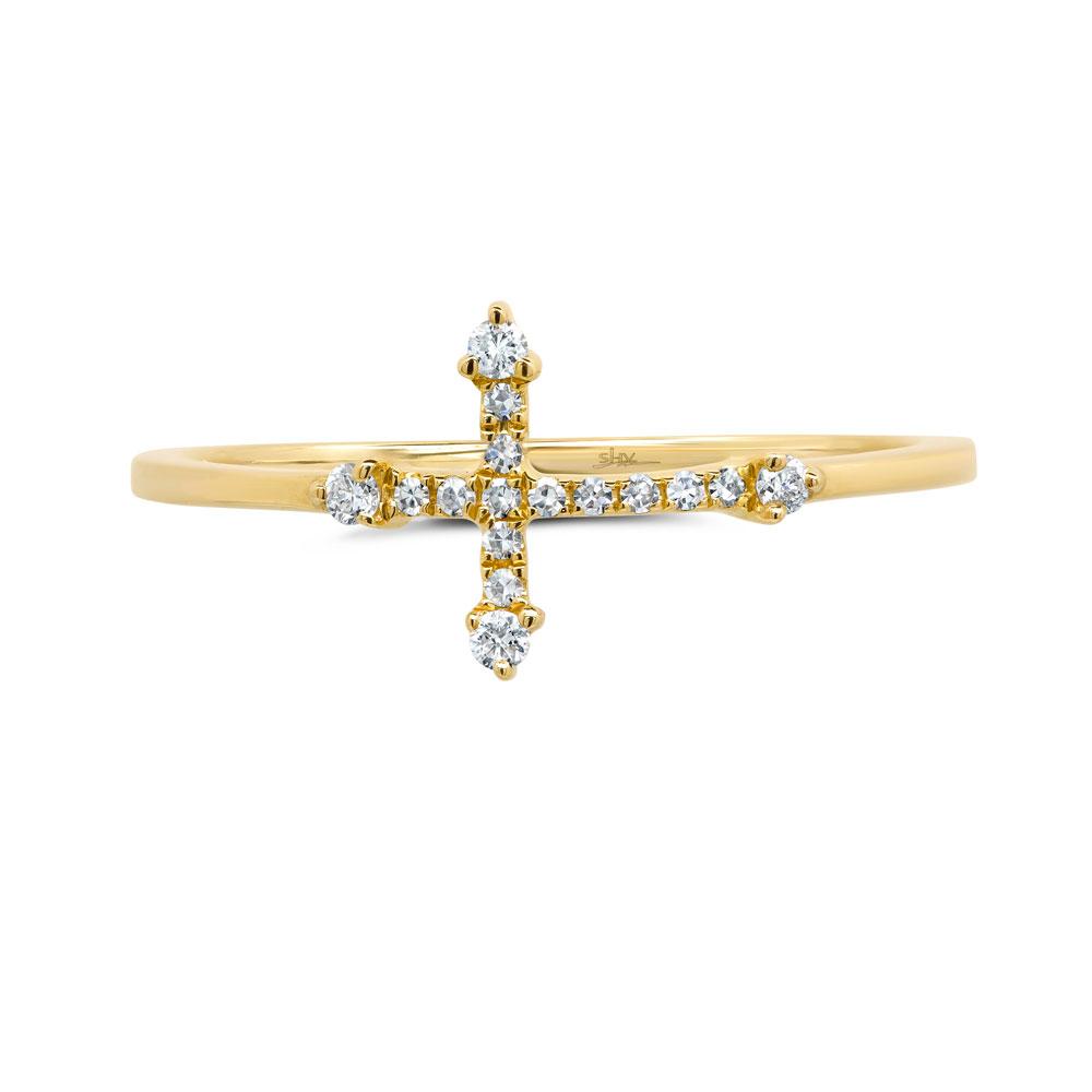 shy-creation-0-09ct-diamond-cross-ring-sc55008655