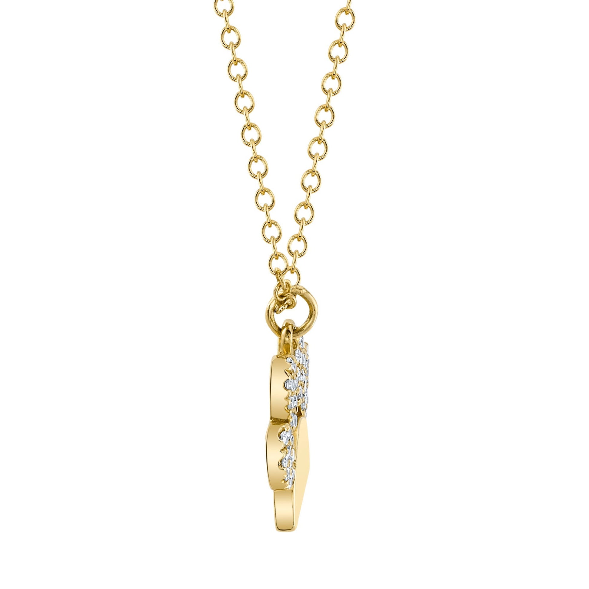 shy-creation-0-09ct-diamond-paw-necklace-sc55008979