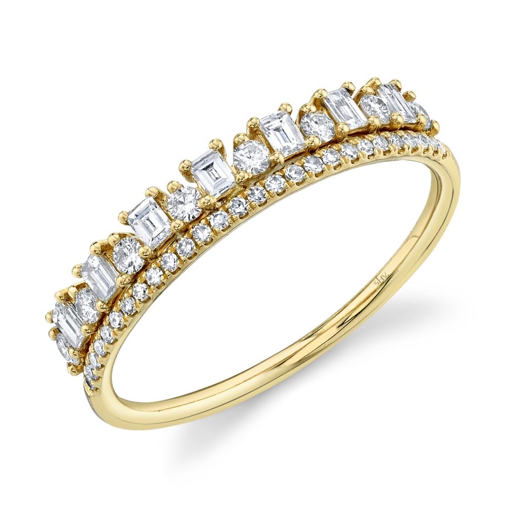 0.44CT DIAMOND BAGUETTE RING