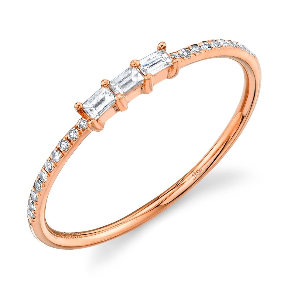 Shy Creation 0.19Ct Diamond Baguette Ring SC55009291