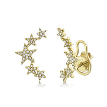 Shy Creation 0.17Ct Diamond Star Earring SC55009293