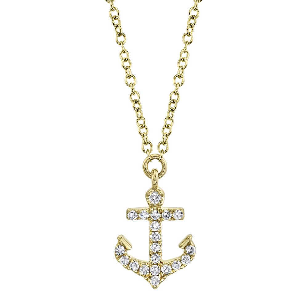 shy-creation-0-07ct-diamond-anchor-necklace-sc55009547