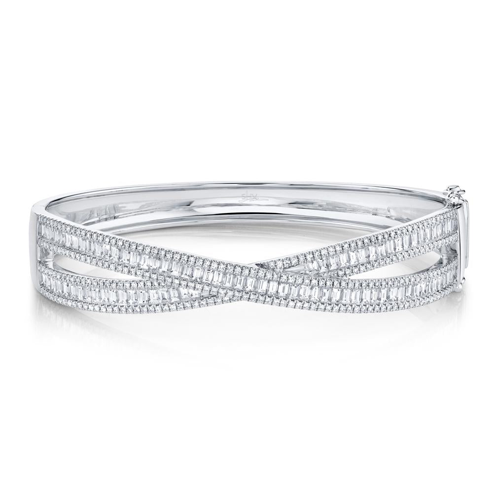 3.25CT DIAMOND BAGUETTE BANGLE