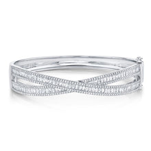 3.25CT DIAMOND BAGUETTE BANGLE