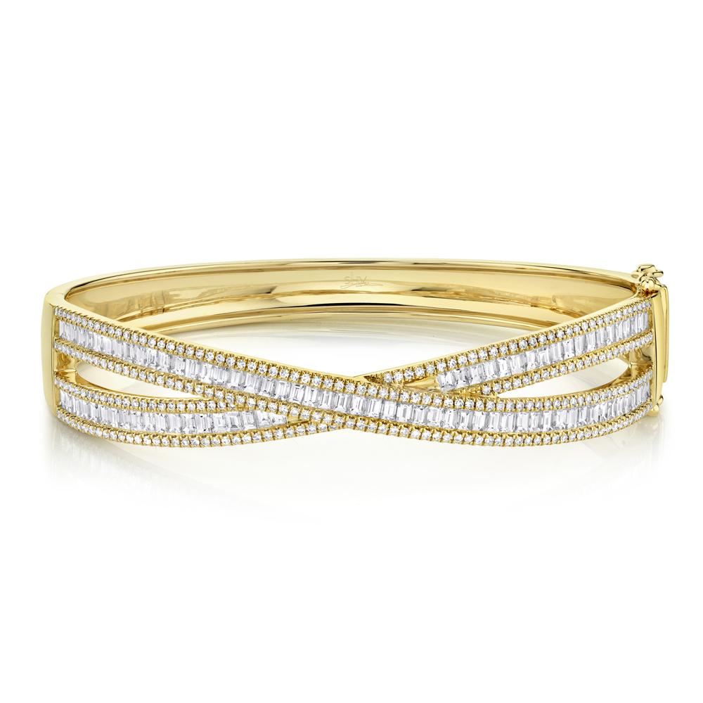 3.25CT DIAMOND BAGUETTE BANGLE