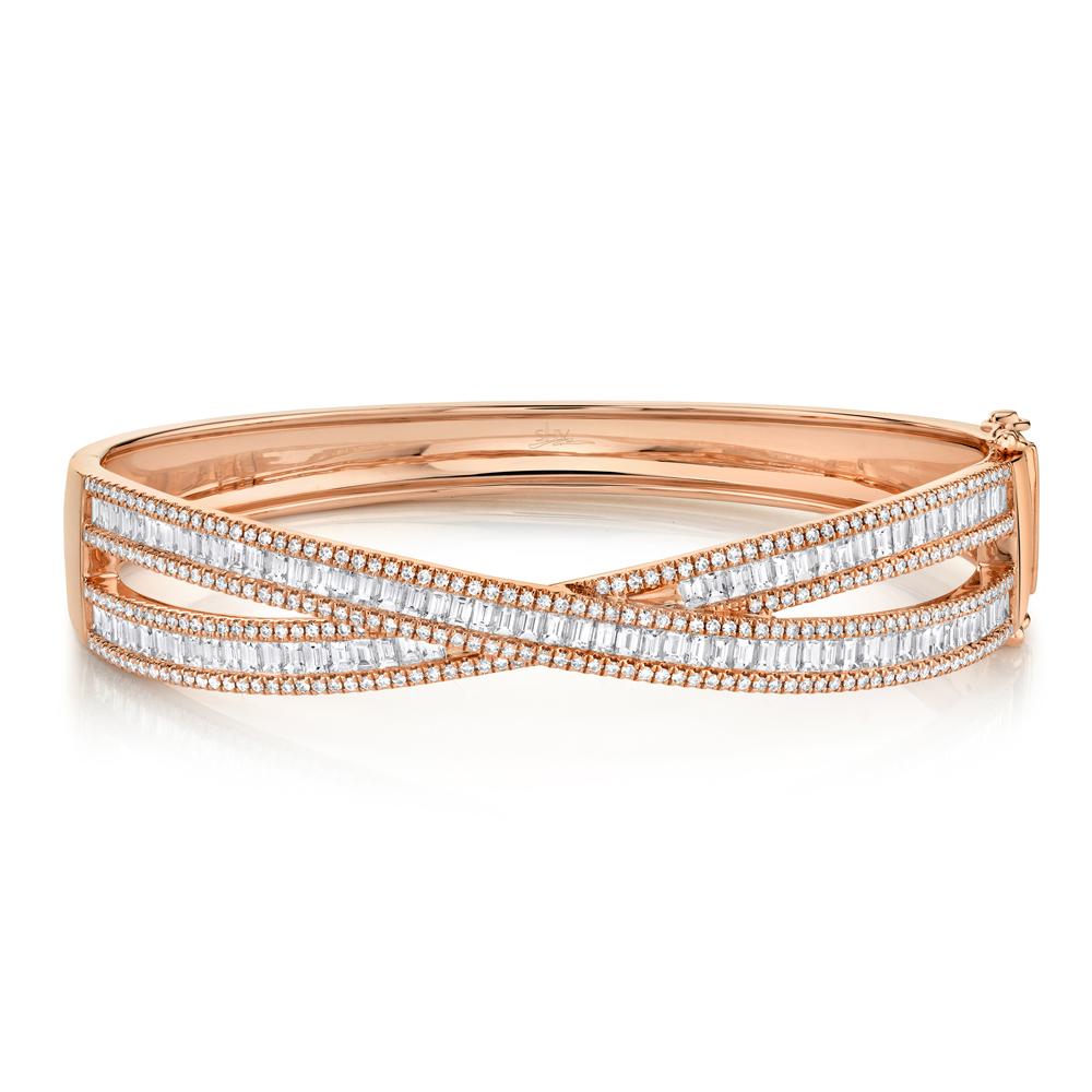 3.25CT DIAMOND BAGUETTE BANGLE
