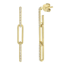 Shy Creation 0.17Ct Diamond Paper Clip Link Earring SC55009644