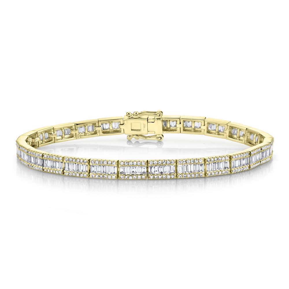 3.72CT DIAMOND BAGUETTE BRACELET