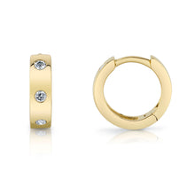 Shy Creation 0.11Ct Diamond Mini Huggie Earring SC55010251V2
