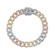 4.36CT DIAMOND PAVE LINK BRACELET