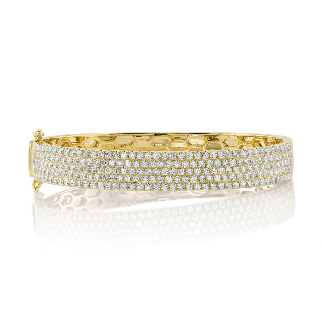 3.82CT DIAMOND PAVE BANGLE