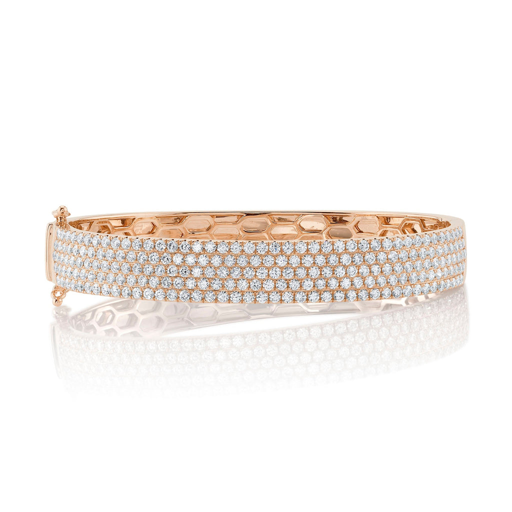 3.82CT DIAMOND PAVE BANGLE