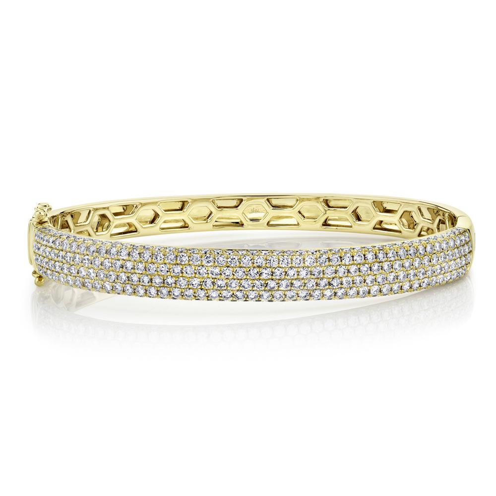 3.59CT DIAMOND PAVE BANGLE