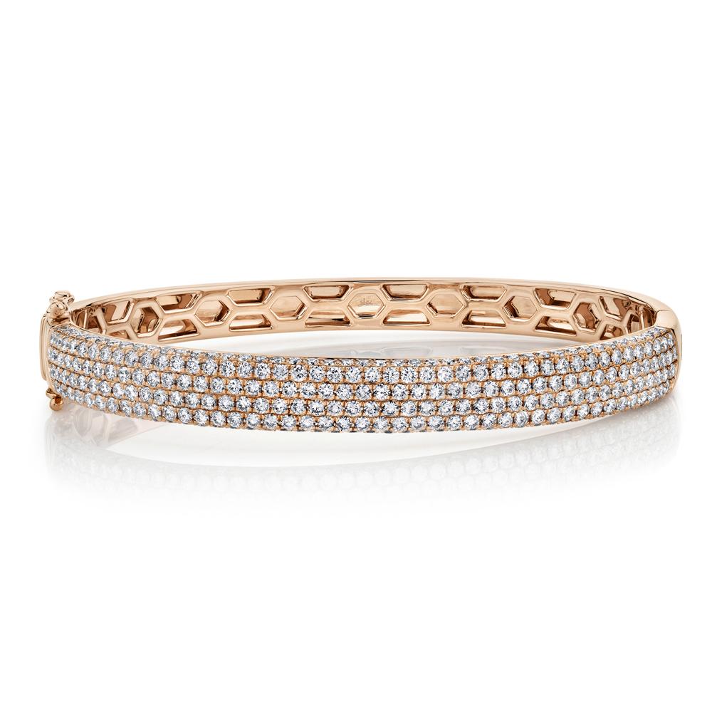 3.59CT DIAMOND PAVE BANGLE