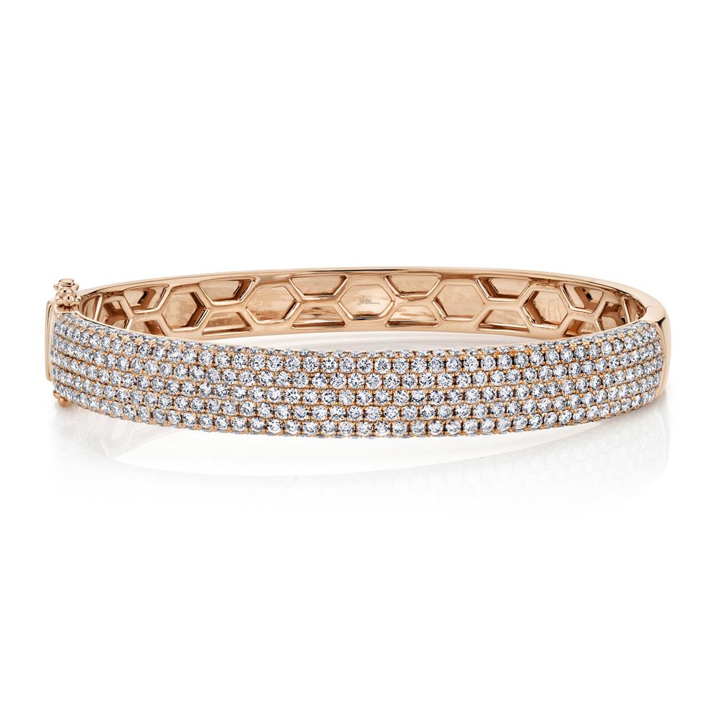 4.21CT DIAMOND PAVE BANGLE
