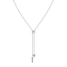 Shy Creation 0.09Ct Diamond Pave Heart Bolo Necklace SC55011671