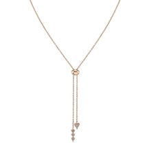 Shy Creation 0.09Ct Diamond Pave Heart Bolo Necklace SC55011673