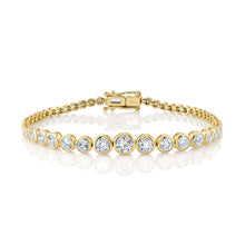 3.76CT DIAMOND BEZEL TENNIS BRACELET