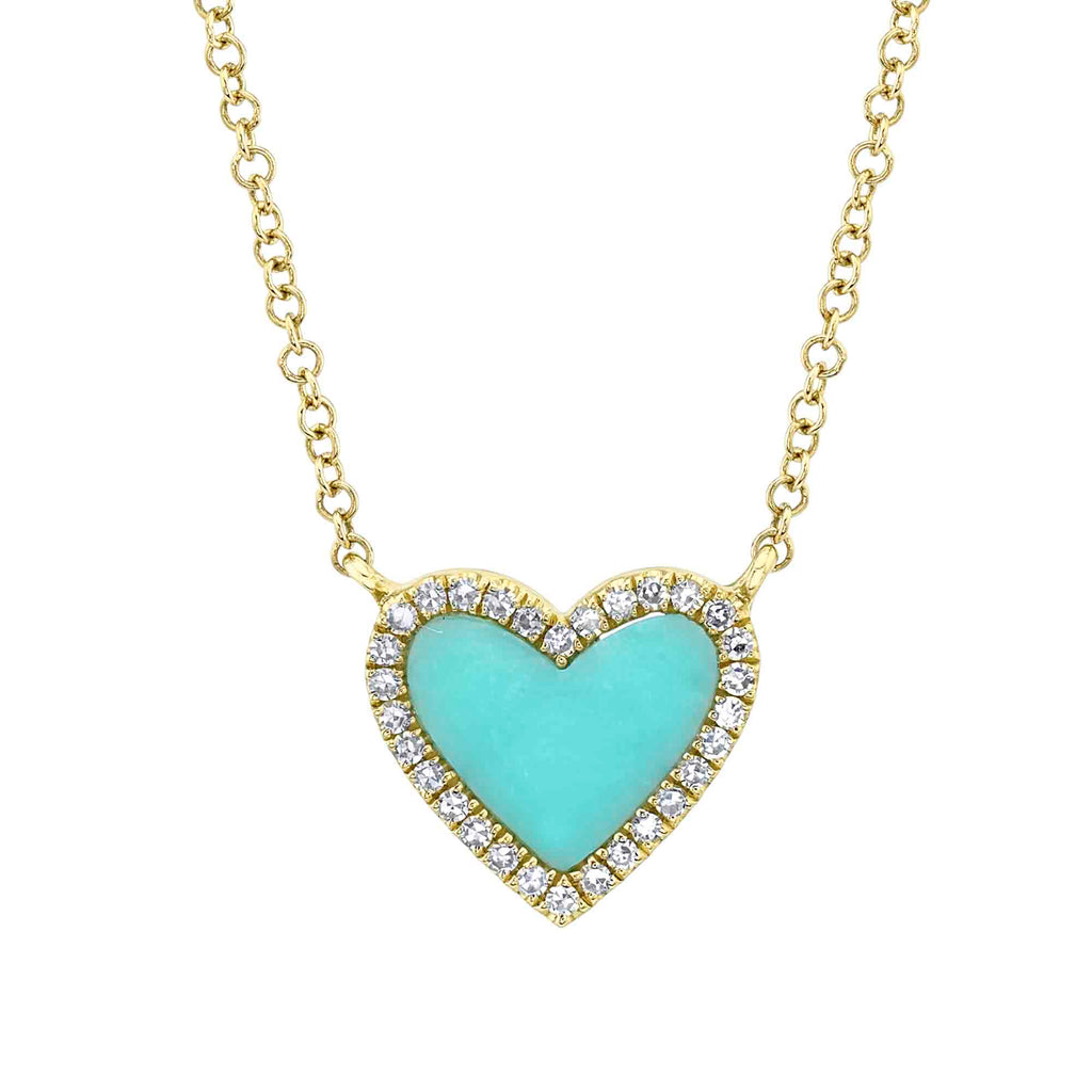 0-09ct-diamond-0-55ct-composite-turquoise-heart-necklace