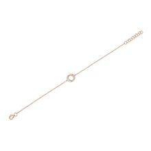 Shy Creation 0.07Ct Diamond Love Knot Circle Bracelet SC55012776