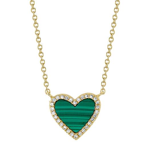 shy-creation-0-09ct-diamond-0-81ct-malachite-heart-necklace-sc55014235