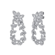 1.47CT DIAMOND MARQUISE FLOWER & LEAF EARRING