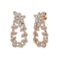 1.47CT DIAMOND MARQUISE FLOWER & LEAF EARRING