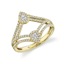 0.44CT DIAMOND PEAR RING