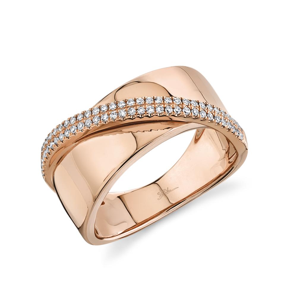 Shy Creation 0.20Ct Diamond Bridge Ring SC55019440