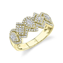 0.56CT DIAMOND BAGUETTE PEAR RING