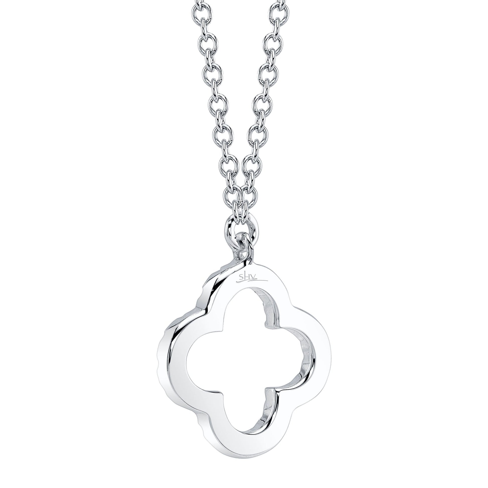 shy-creation-0-08ct-diamond-clover-necklace-sc55019617