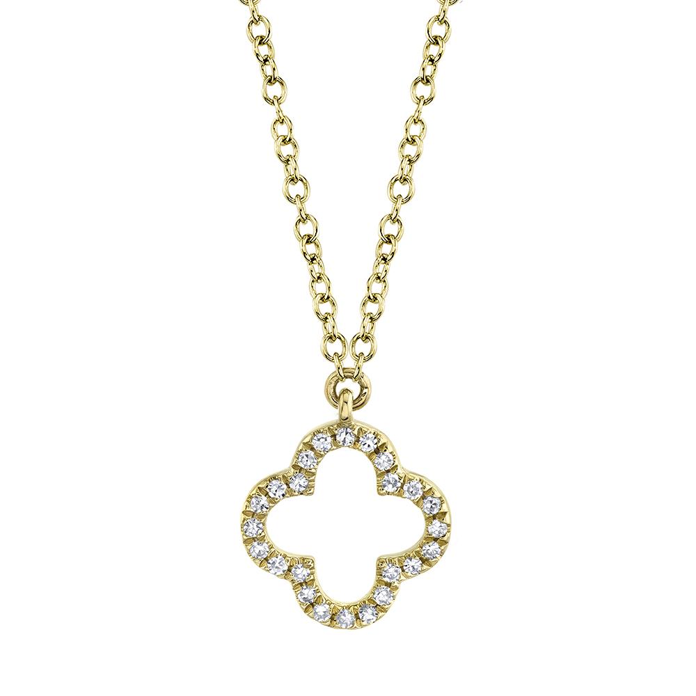 shy-creation-0-08ct-diamond-clover-necklace-sc55019618