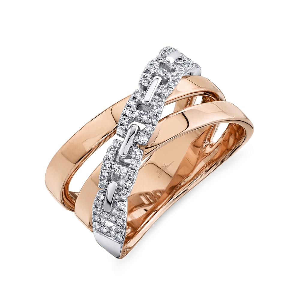 Shy Creation 0.20Ct Diamond Bridge Ring SC55019684